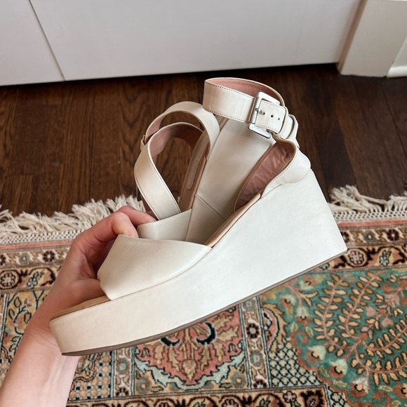 Rachel Comey Juno Wedge Sandal, Size 9.5, Cream/Bone - Picture 13 of 15